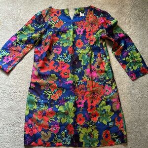 J. Crew Silk Floral Shift Dress